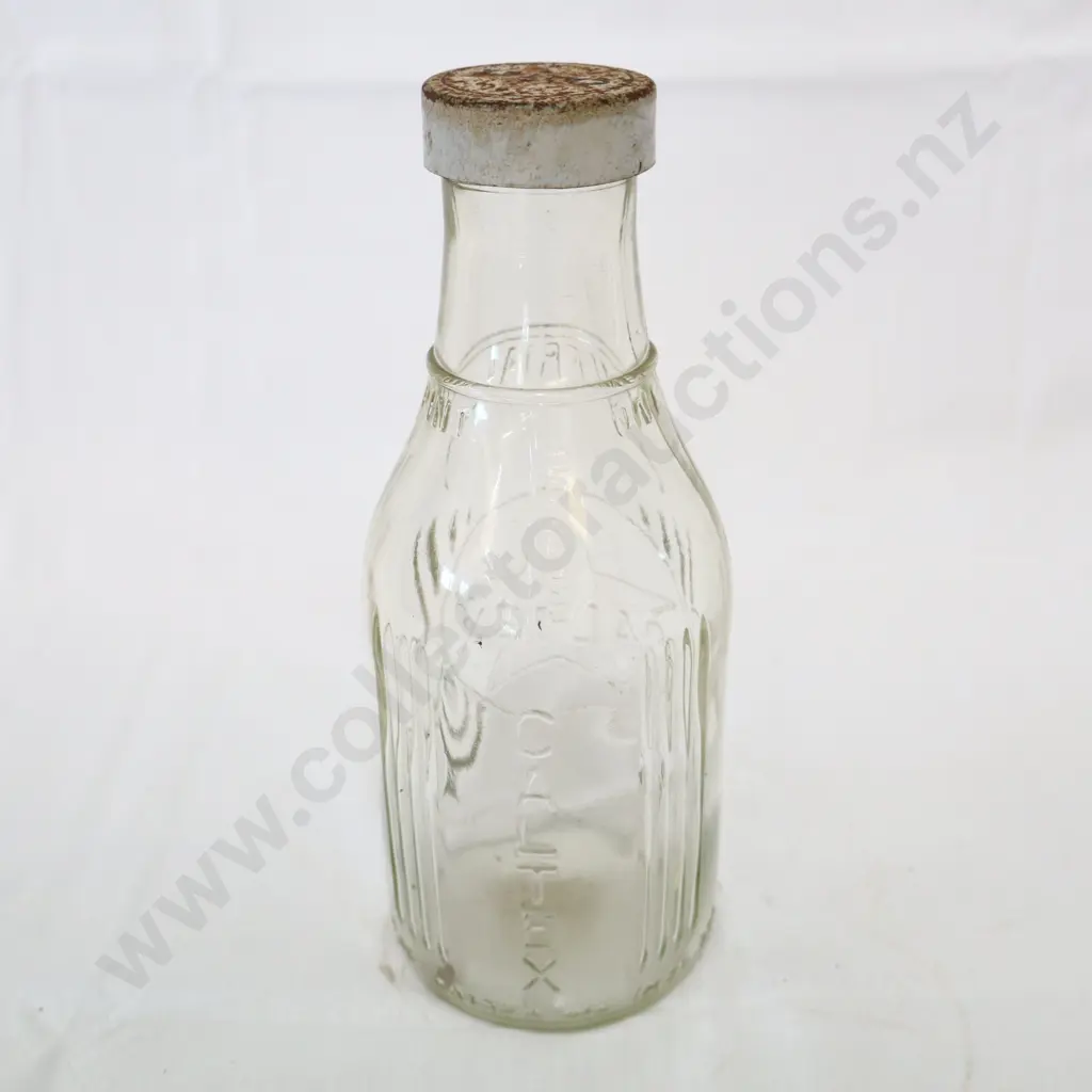 Caltex Oil Bottle Pint Original Cap Image 1++