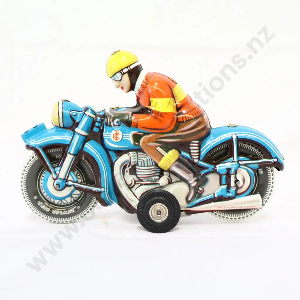 TIPPCO 1958 German friction Drive Motorcycle Toy Image 1++