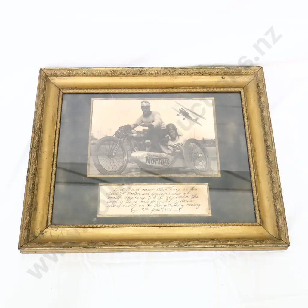 1929 Allen Lewis Dirt Track Racer Framed Print Image 1++
