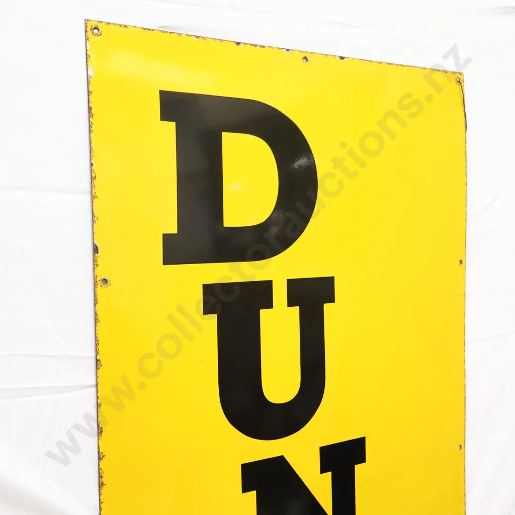 LARGE Dunlop Enamel Sign 9.5/10 Image 1++