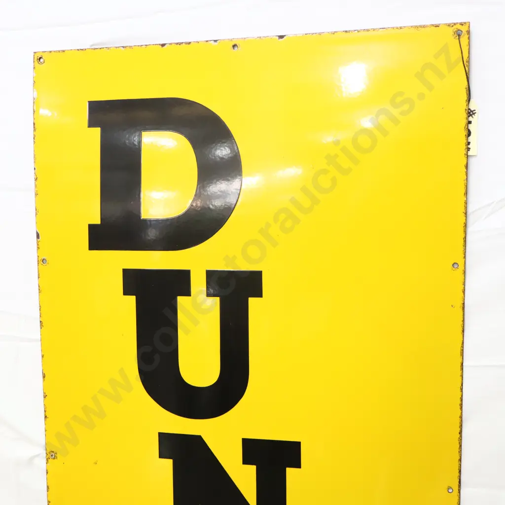 LARGE Dunlop Enamel Sign 9.5/10 Image 1++