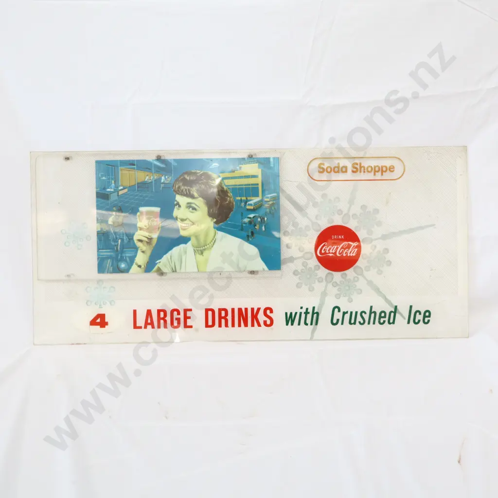 Coca Cola Soda Shoppe Perspex Sign Image 1++