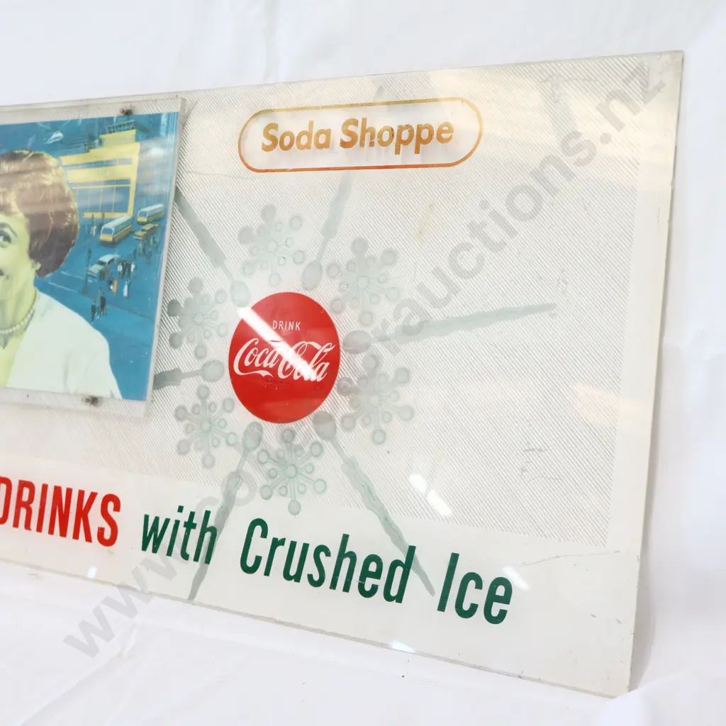 Coca Cola Soda Shoppe Perspex Sign Image 1++