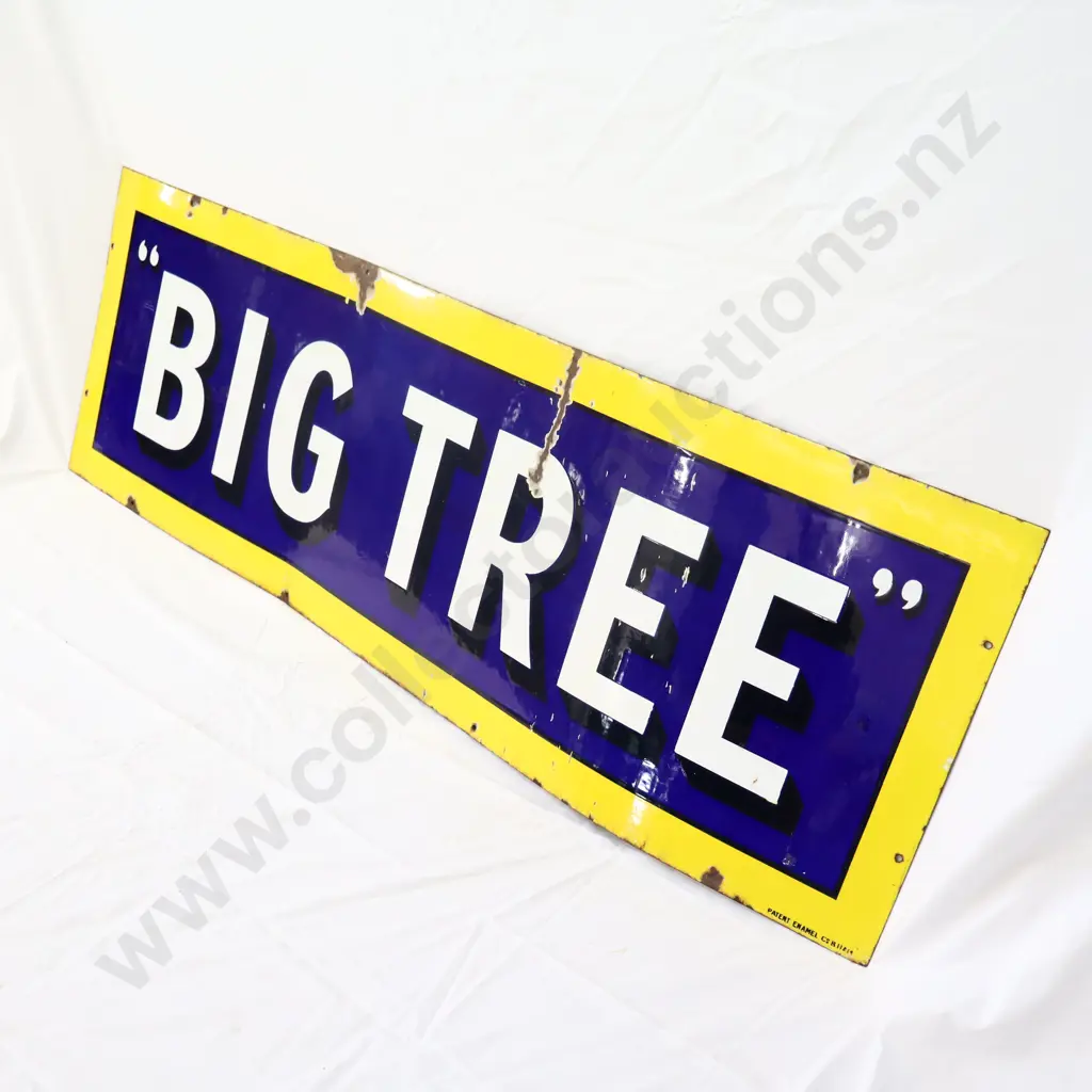 Big Tree Enamel Sign Image 1++