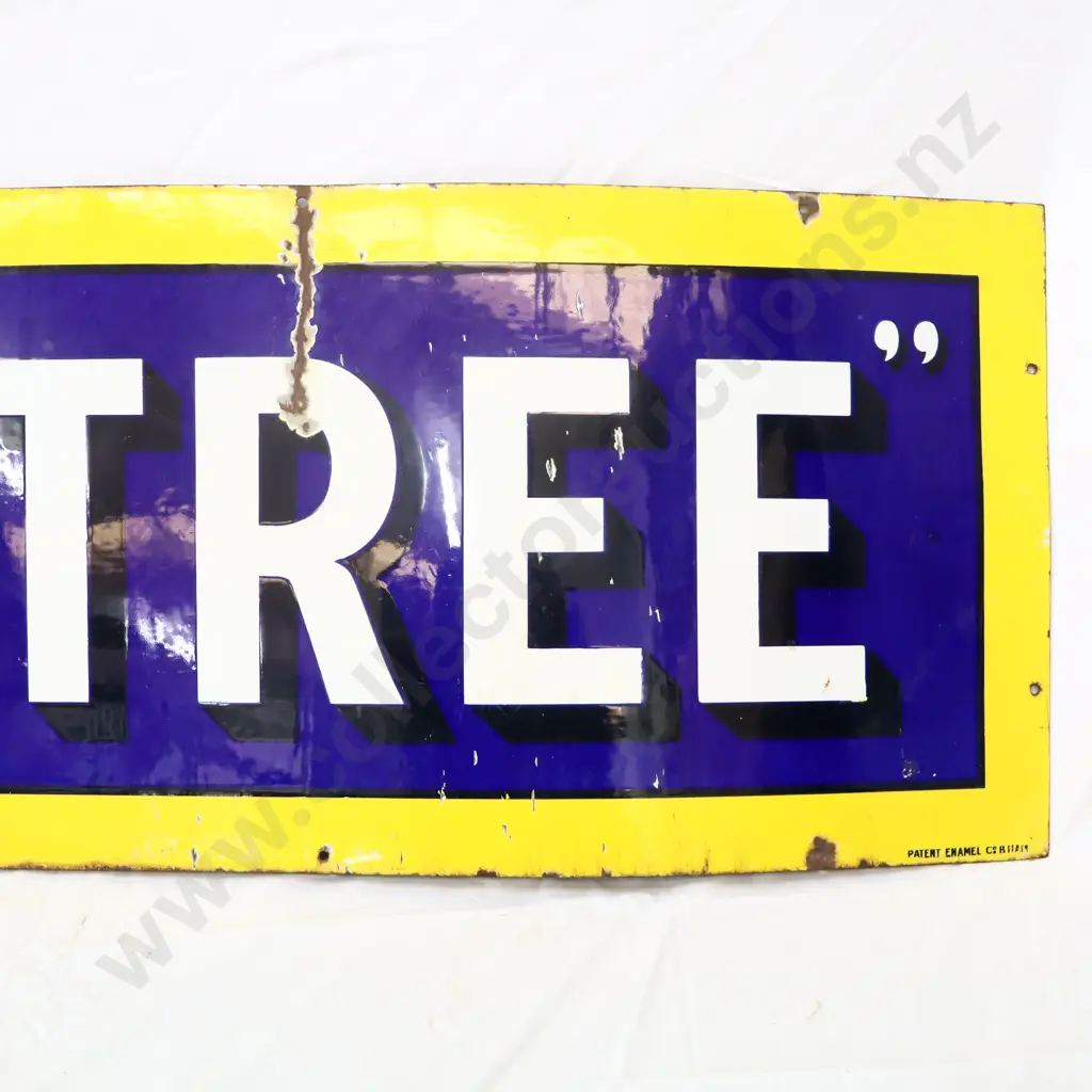 Big Tree Enamel Sign Image 1++