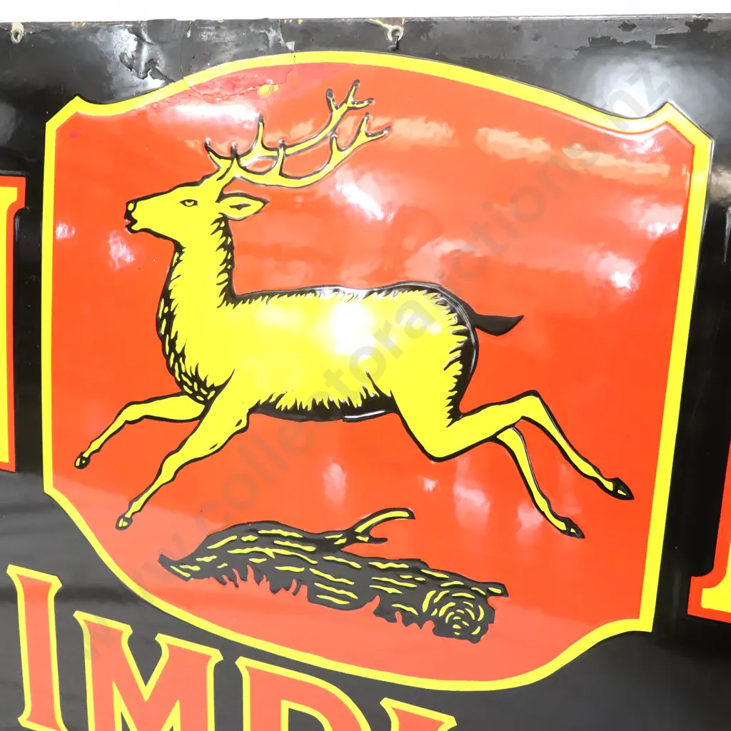 LARGE John Deere Enamel Sign Image 1++