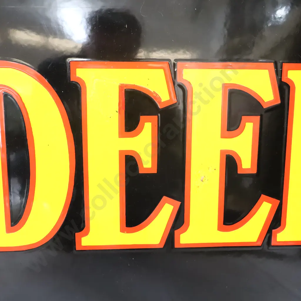 LARGE John Deere Enamel Sign Image 1++