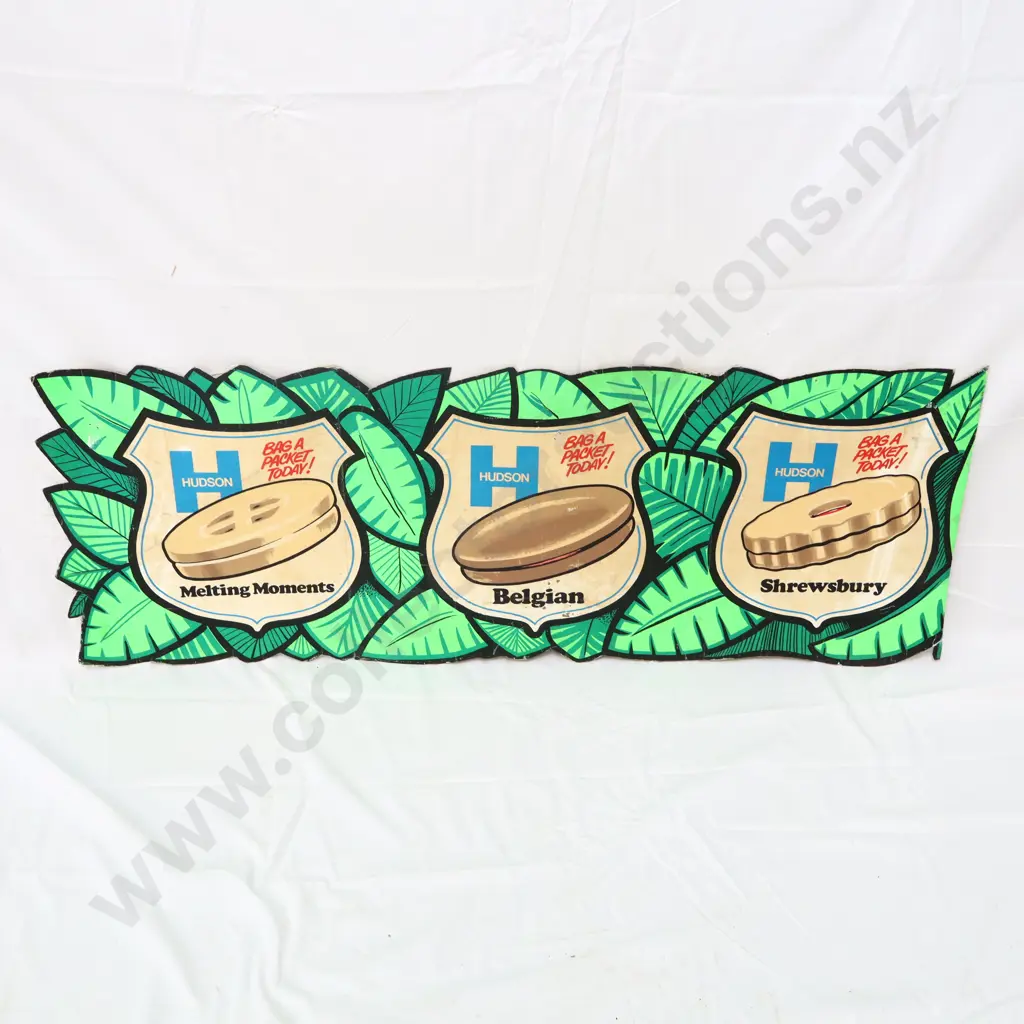 Hudon Biscuits Carboard Sign Image 1++