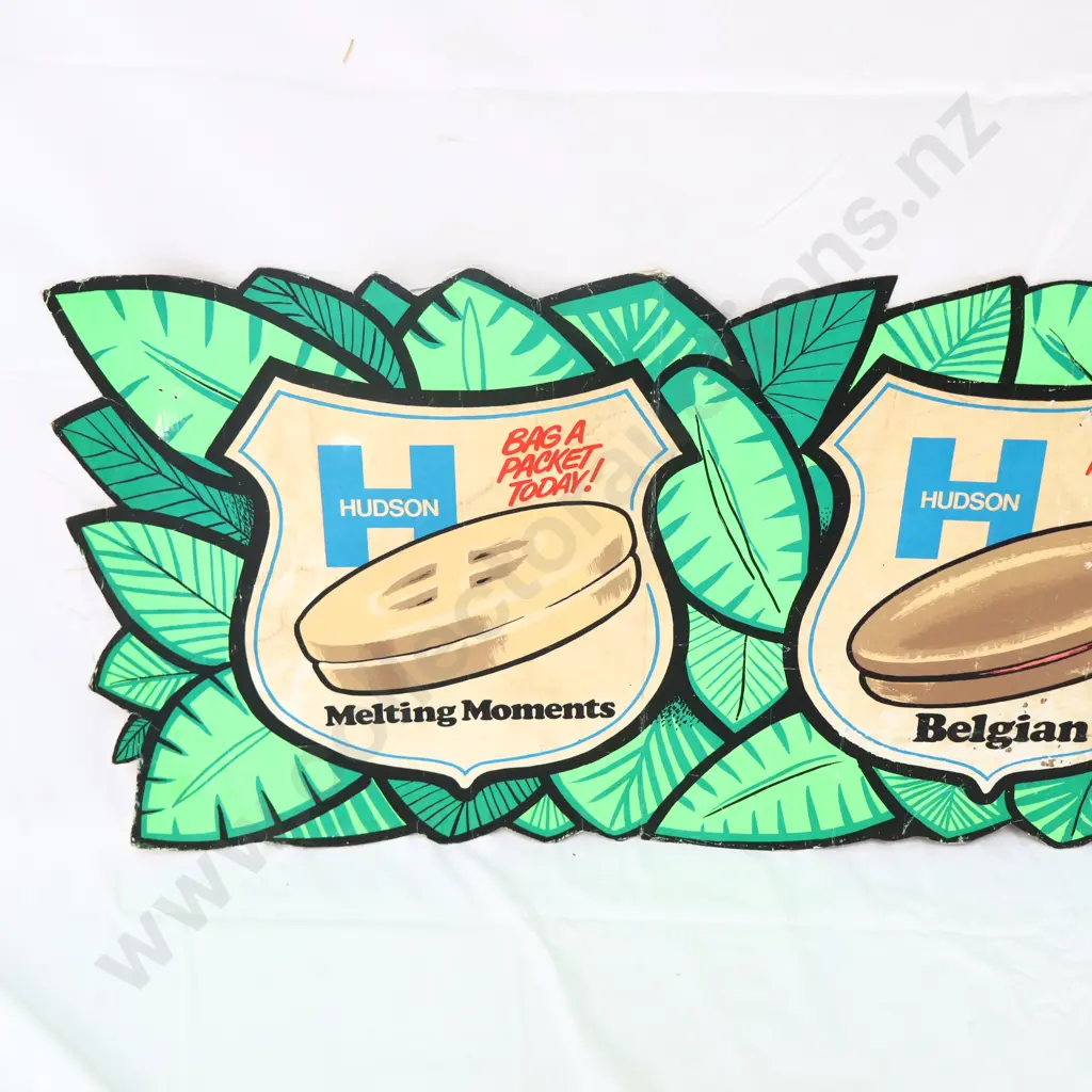 Hudon Biscuits Carboard Sign Image 1++