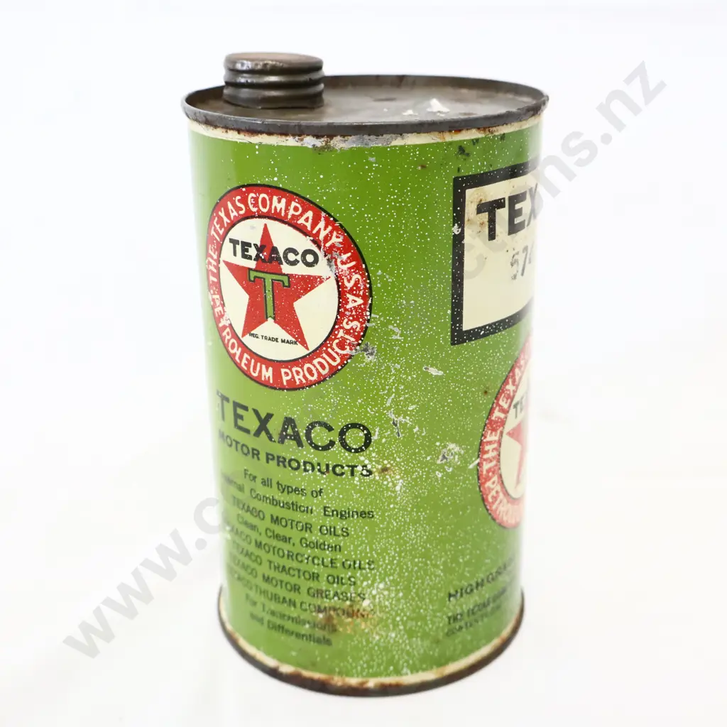 Texaco Oil Tin 574 Oil Image 1++