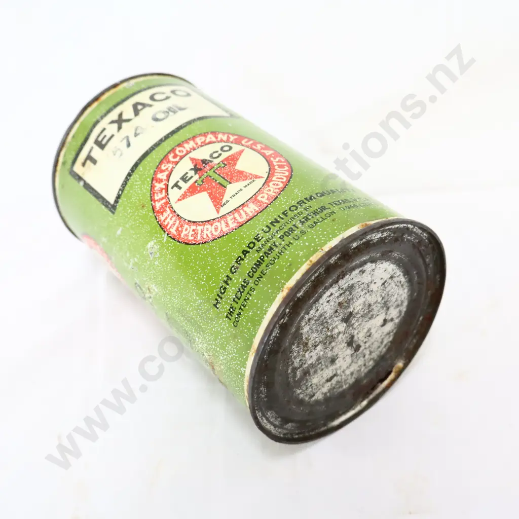 Texaco Oil Tin 574 Oil Image 1++