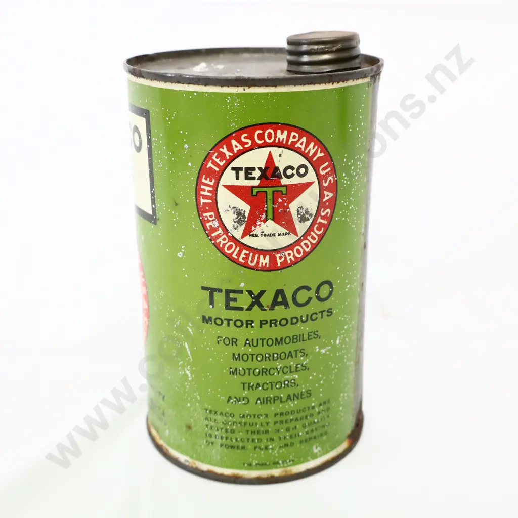 Texaco Oil Tin 574 Oil Image 1++