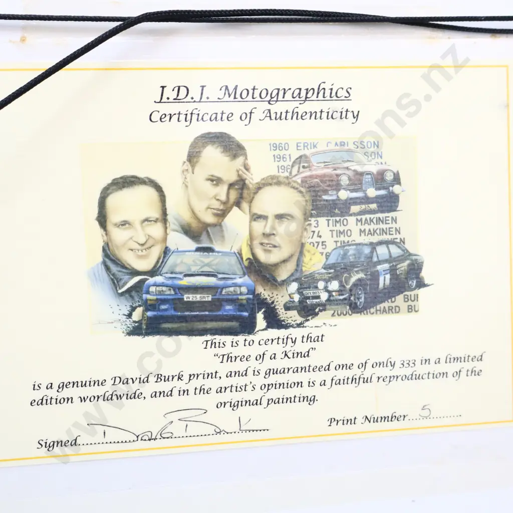Framed And Signed Rally Print Image 1++