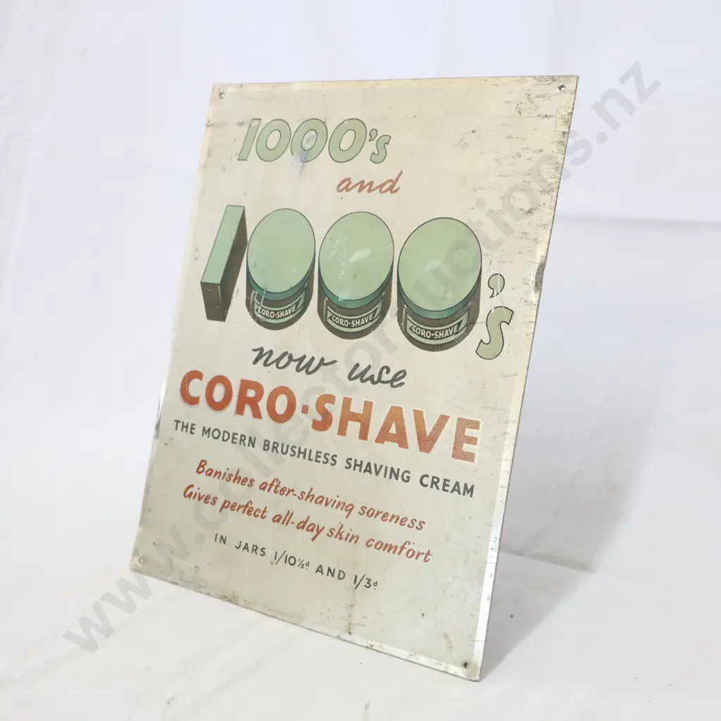 Shaving Cream Counter Top Sign Image 1++