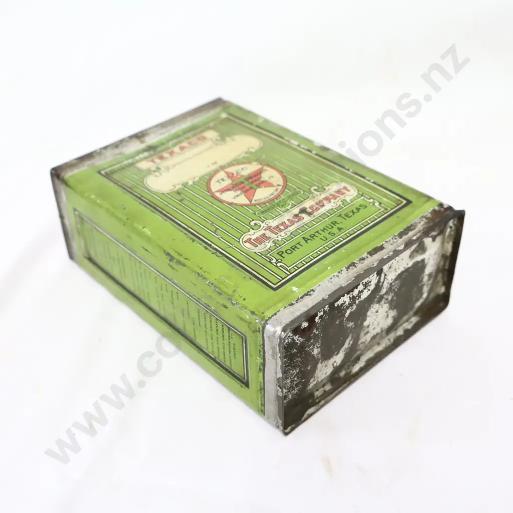 EARLY Texaco Oil Tin Image 1++