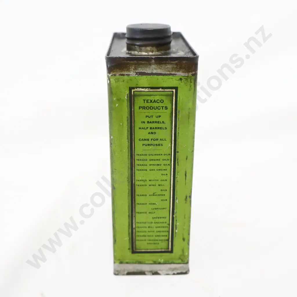 EARLY Texaco Oil Tin Image 1++
