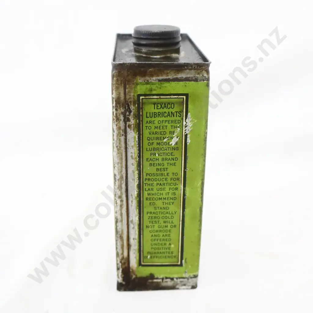 EARLY Texaco Oil Tin Image 1++