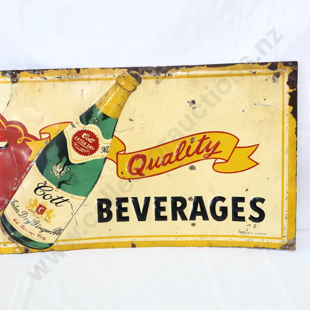 Cottes Soft Drinks Tin Sign Image 1++
