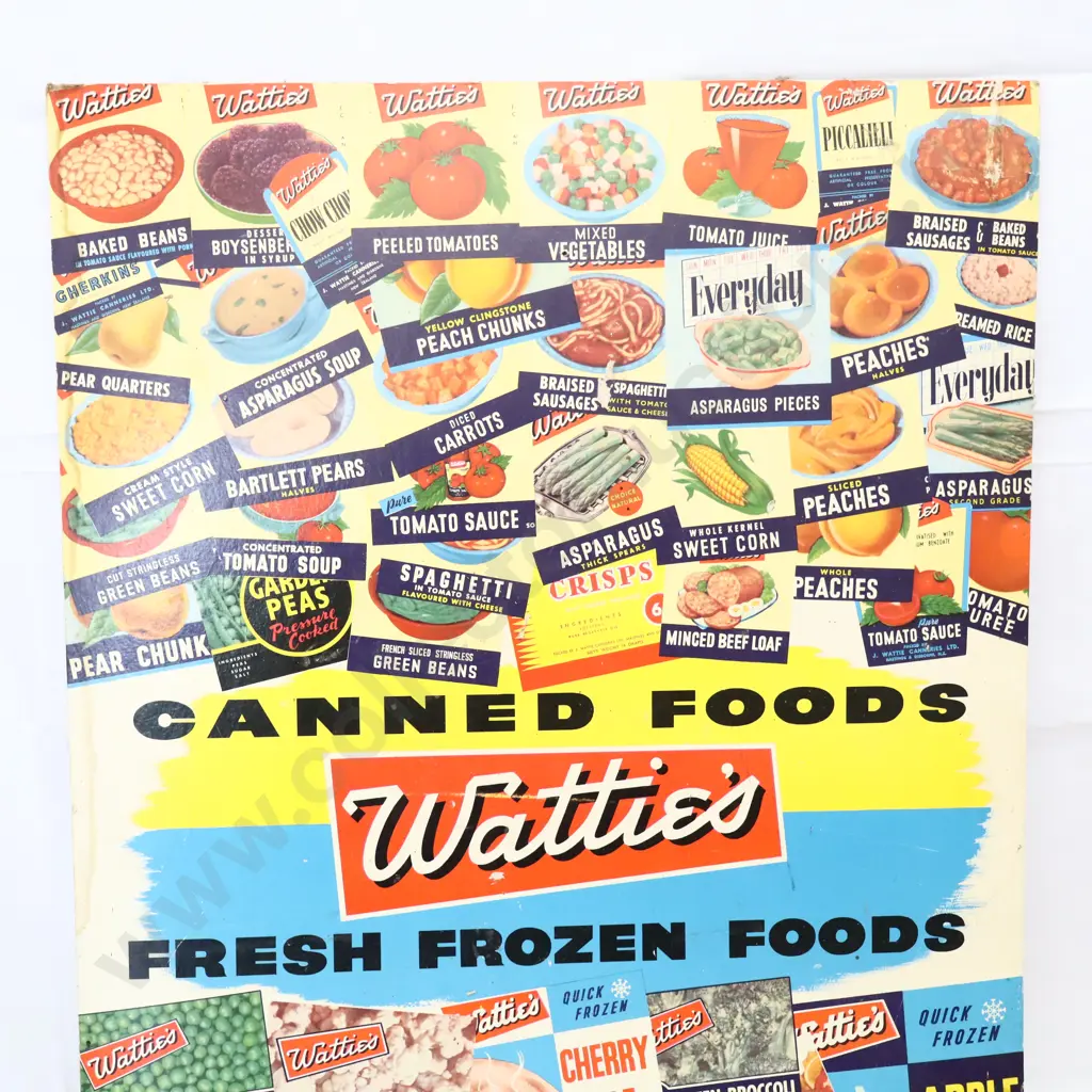 Watties Cardboard Sign Image 1++