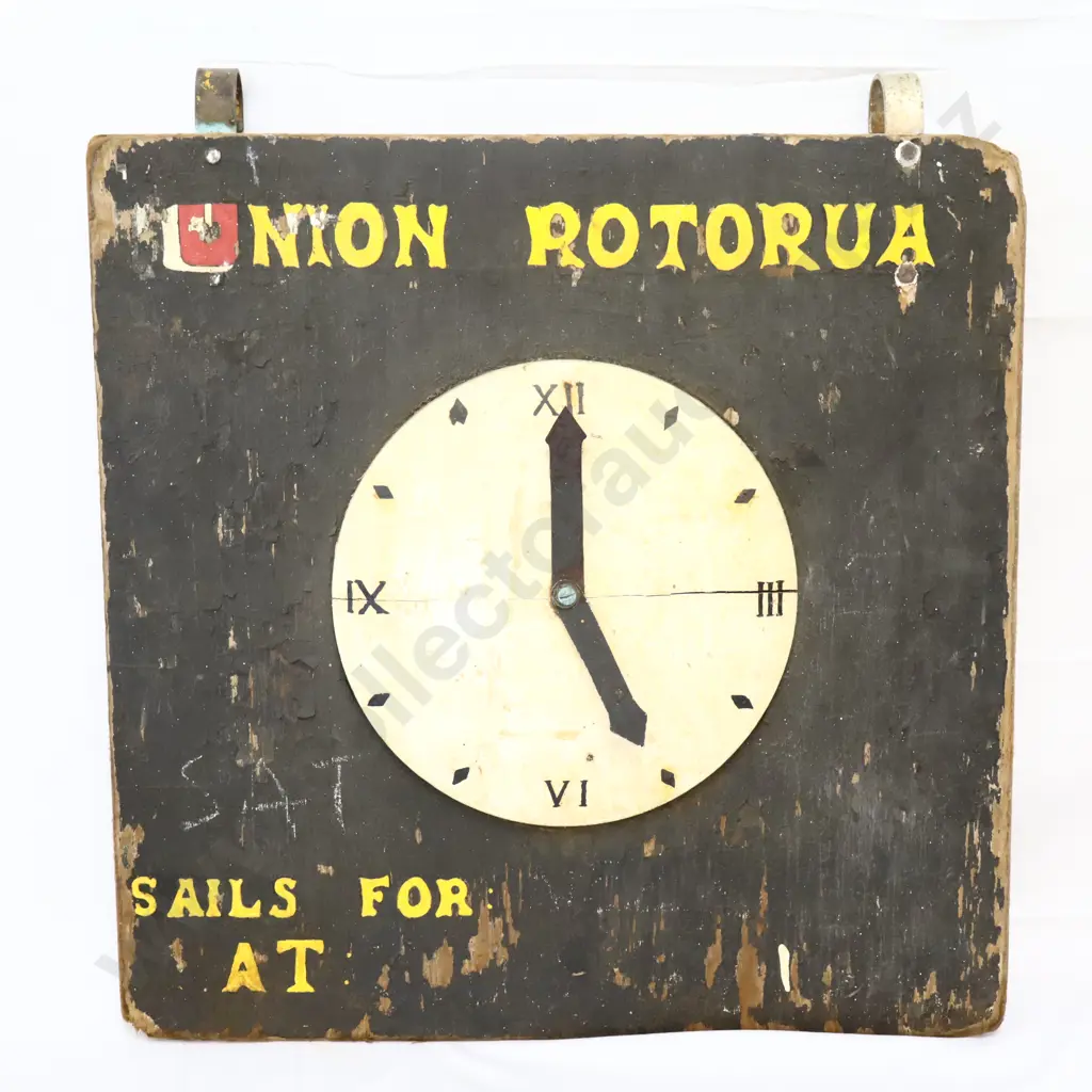 Union Steam Rotorua Ship Sails At Boarding Sign Image 1++