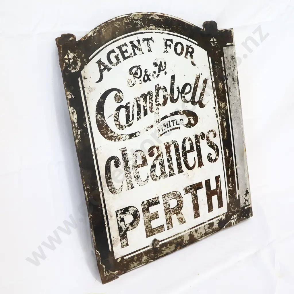 Perth Dye Works Enamel Sign Image 1++
