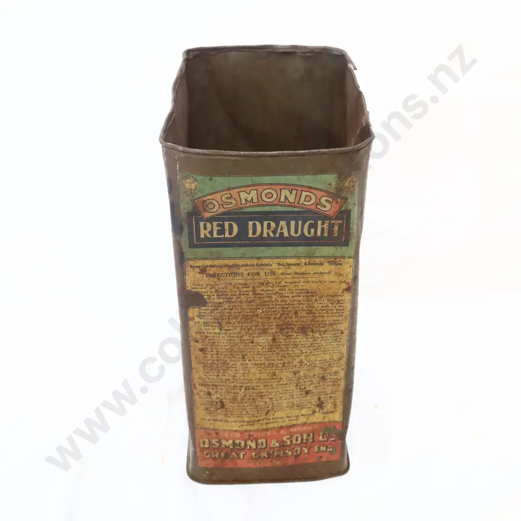 EARLY Osmond's Pictorial Tin A/F Image 1++