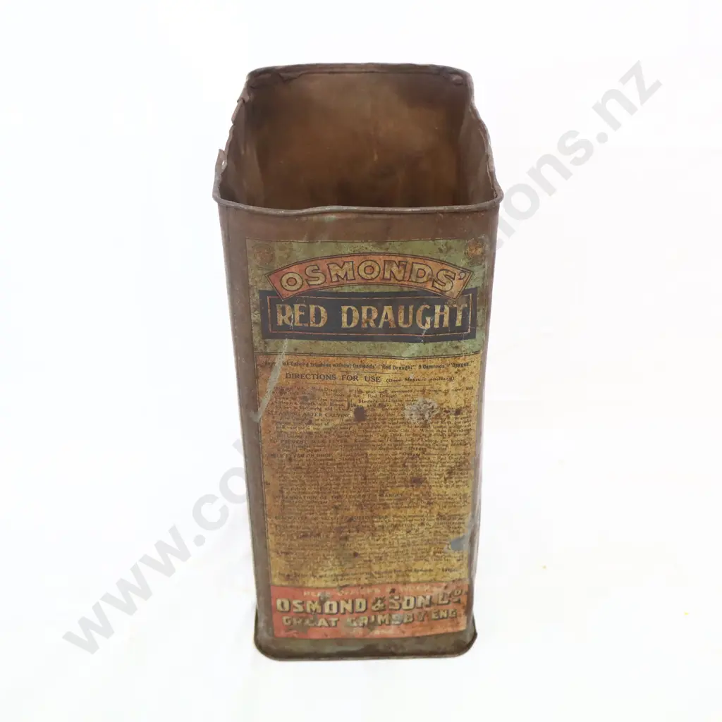 EARLY Osmond's Pictorial Tin A/F Image 1++