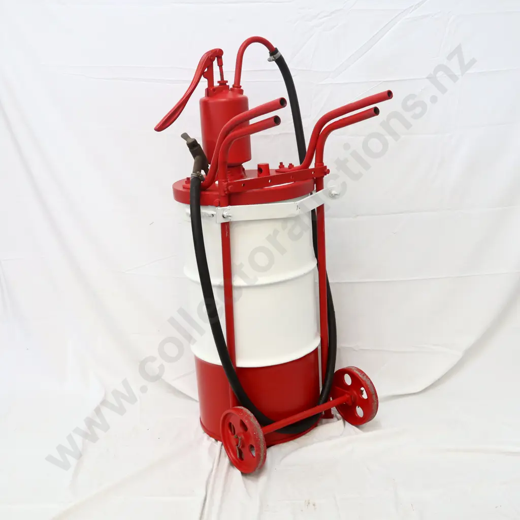 Mobil Oil Drum Pump And Trolley Image 1++