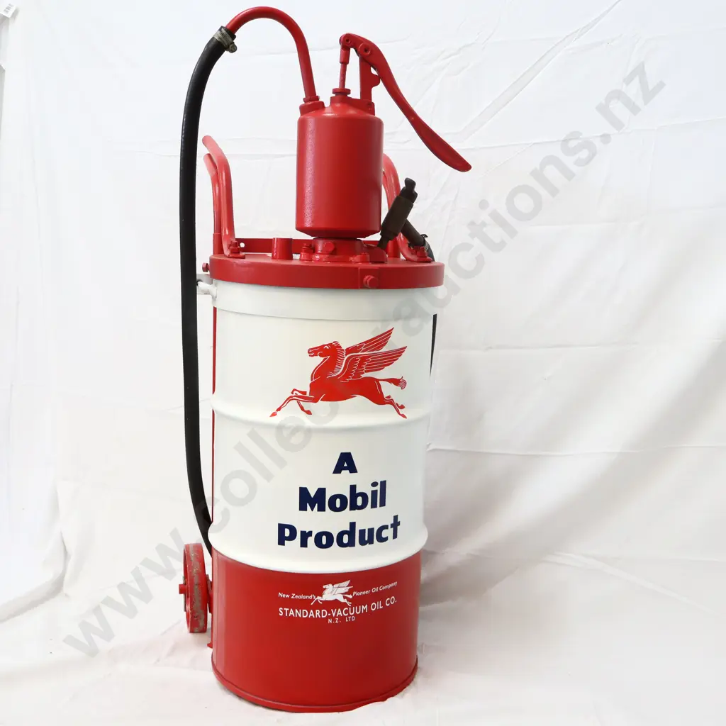 Mobil Oil Drum Pump And Trolley Image 1++