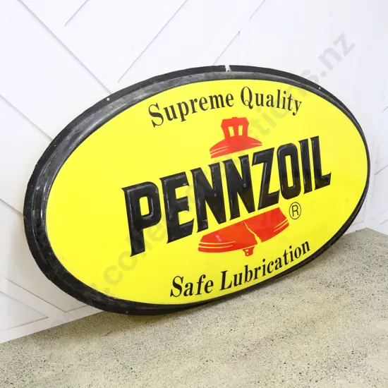 LARGE Pennzoil Oval Sign