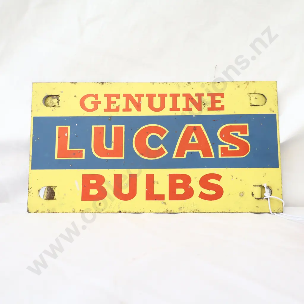 Genuine Lucas Bulbs Tin Sign Image 1++