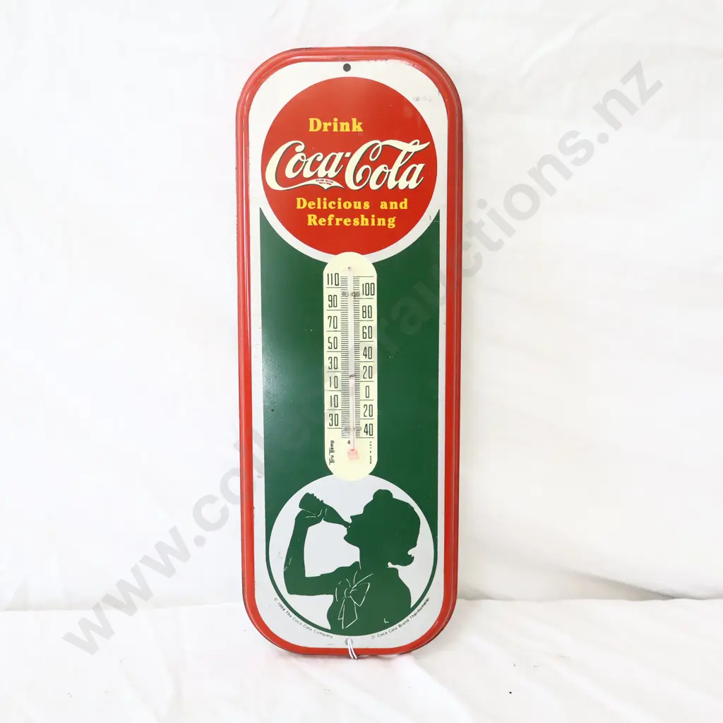Coca Cola Thermometer Dated 1984 Image 1++