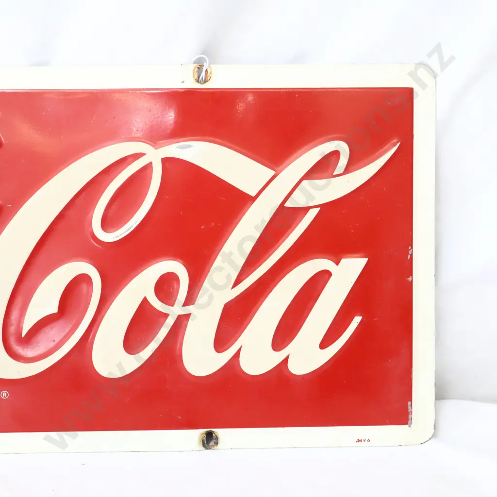 Steel Embossed Coca Cola Sign DRINK Image 1++