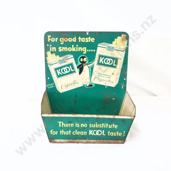 Kool Cigarettes Tin Lithographed Ashtray