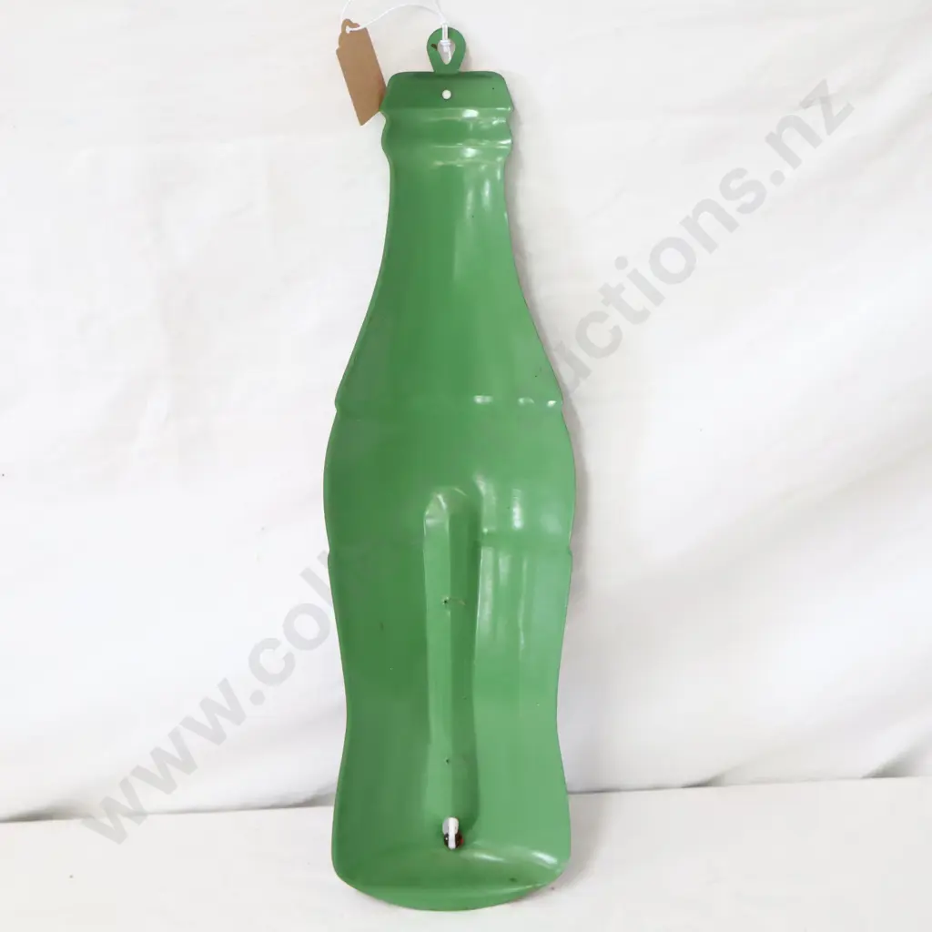 Pressed Tin Diecut Coca Cola Bottle Sign Image 1++