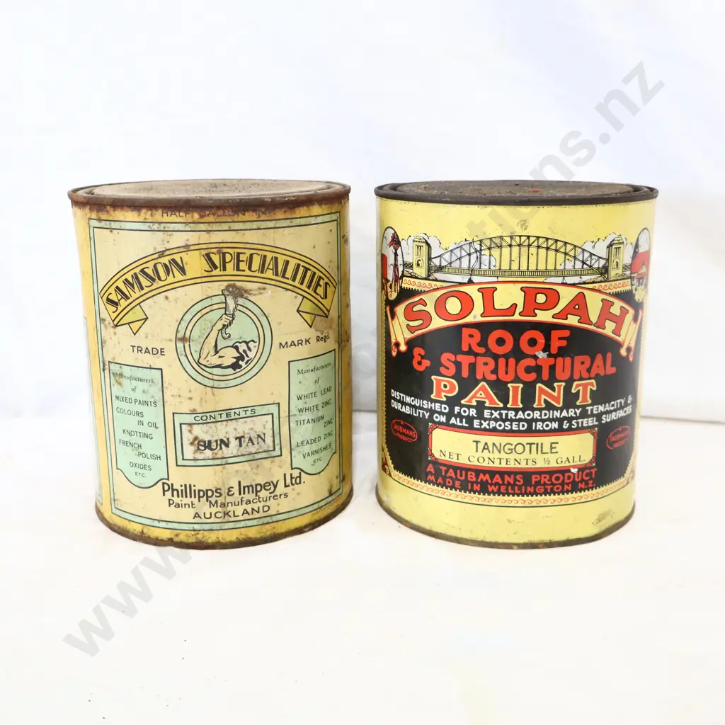 NEW OLD STOCK Solpah and Solpah Paint Tins Image 1++
