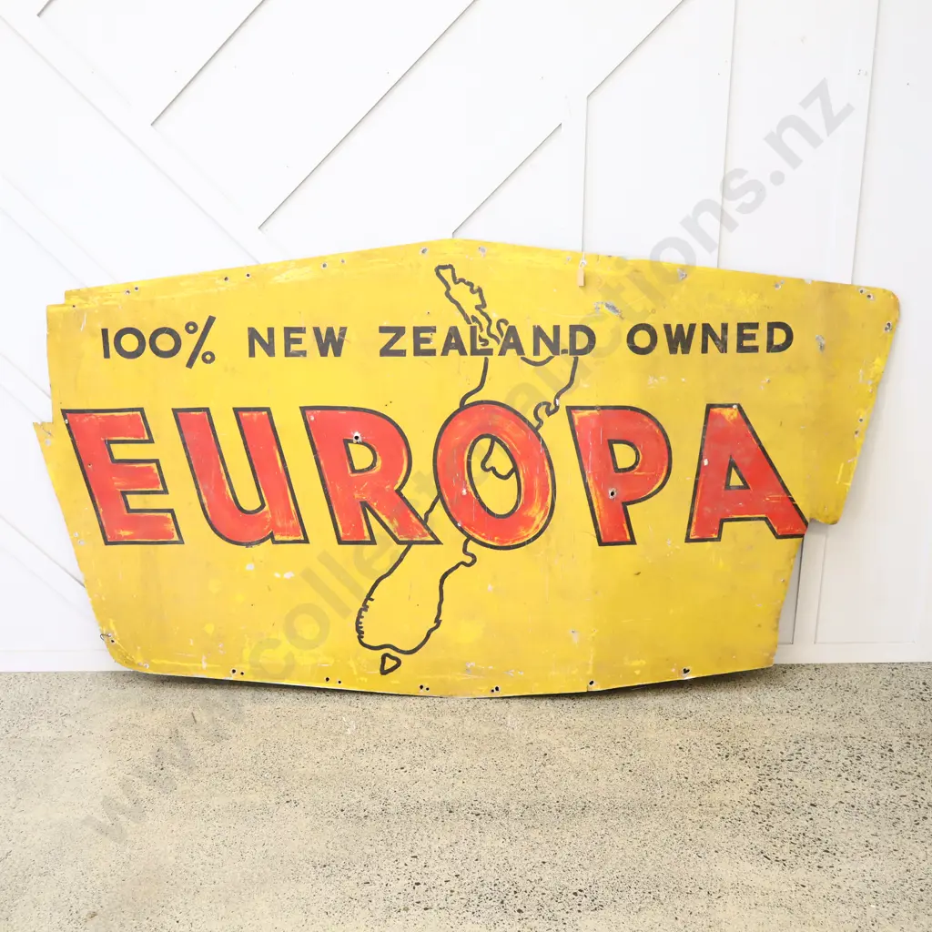 LARGE Europa Double Sided Tin Sign Image 1++