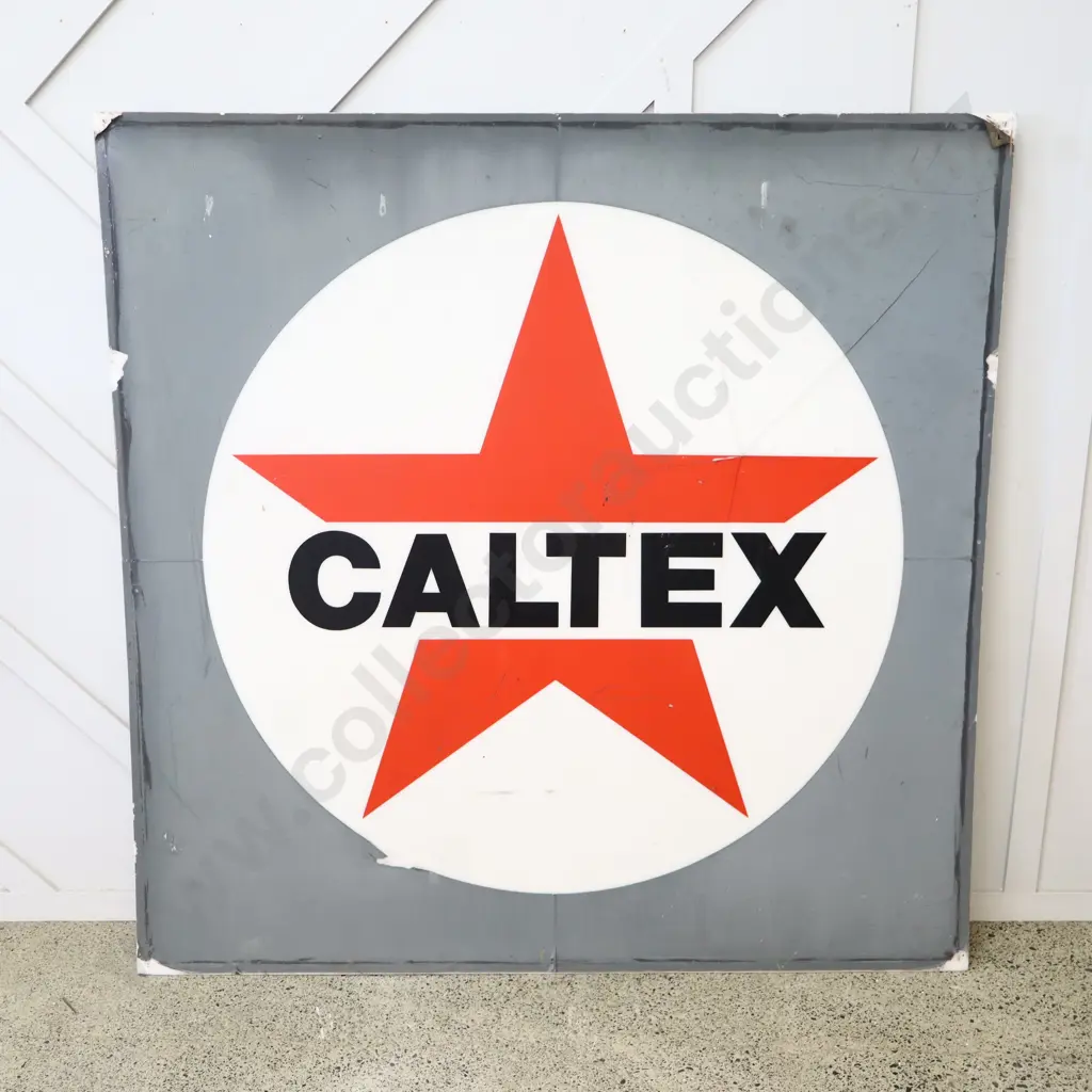 LARGE Vintage Caltex Purspex Lightbox Lense Image 1++