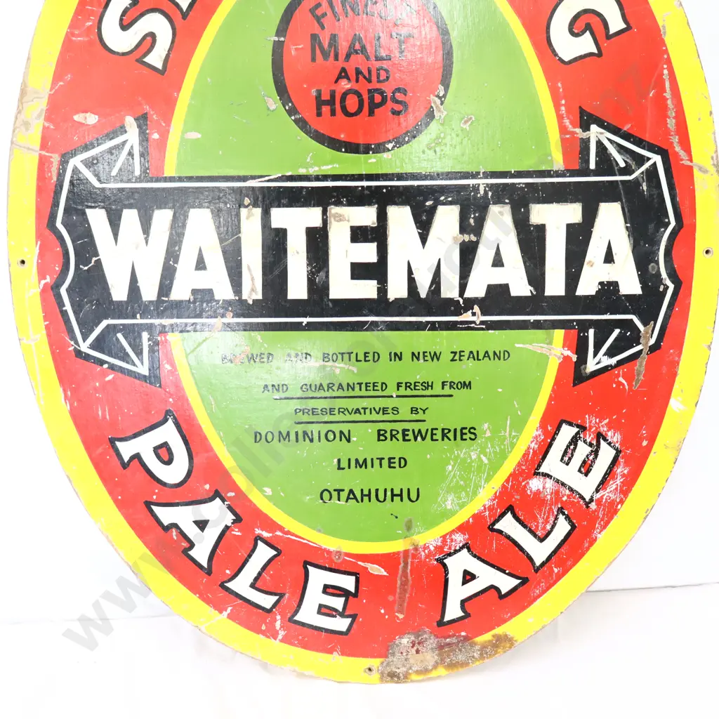 Waitemata Sparkling Pale Ale Hand Painted Sign Image 1++