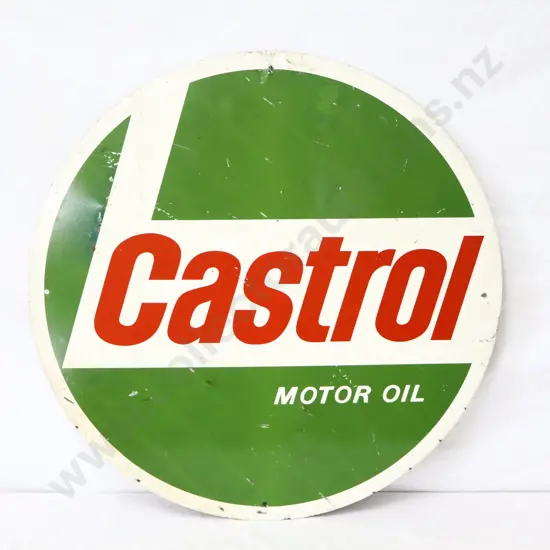 Double Sided Castrol Hockey Stick Sign