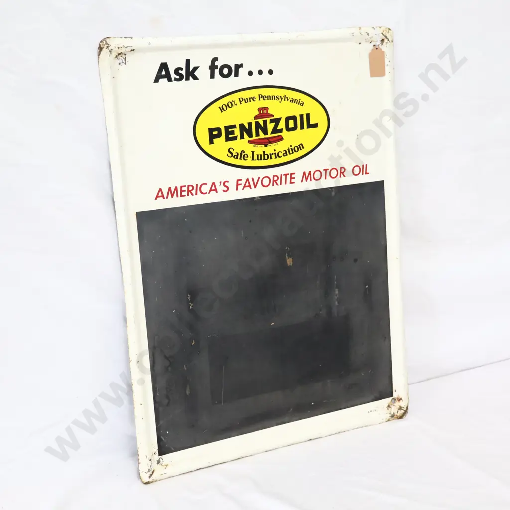Ask For Pennzoil Chalk Board Dated 1960 Image 1++