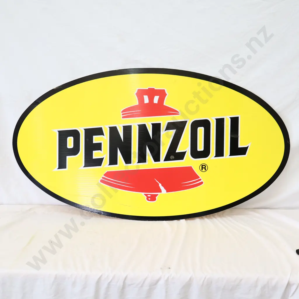 Pennzoil Corflute Oval Sign Image 1++
