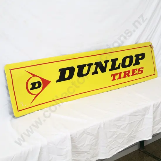 Dunlop Embossed Tin Sign