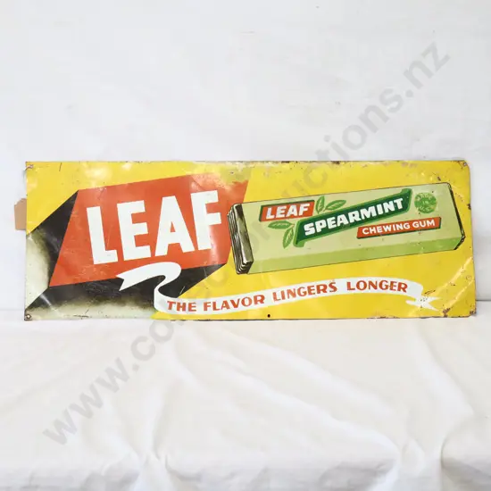 Leaf Chewing Gum Tin Sign
