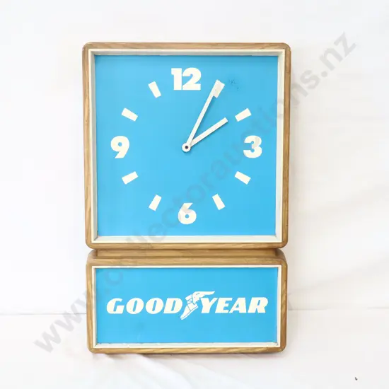 WORKING Goodyear Advertising Clock