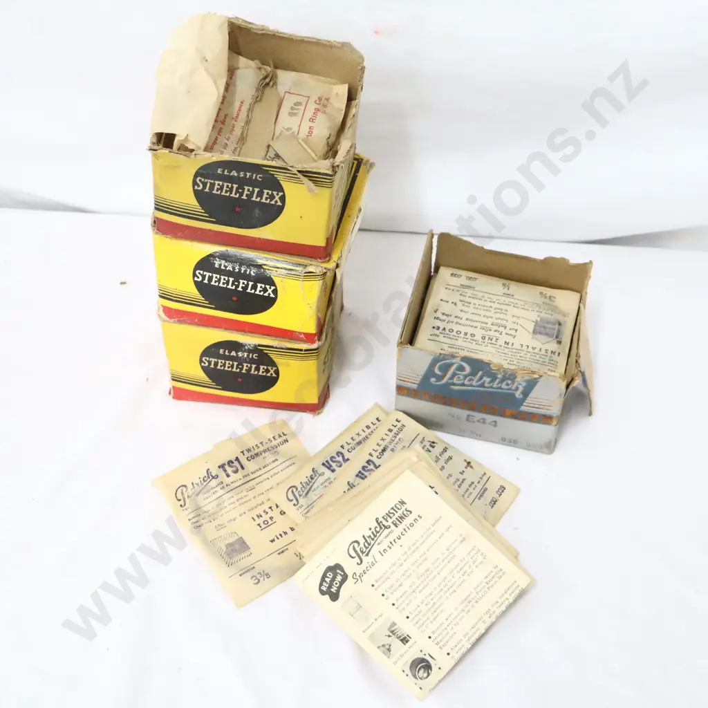 NEW OLD STOCK Pedrick abd Steel-Flex Piston Ring Sets Image 1++