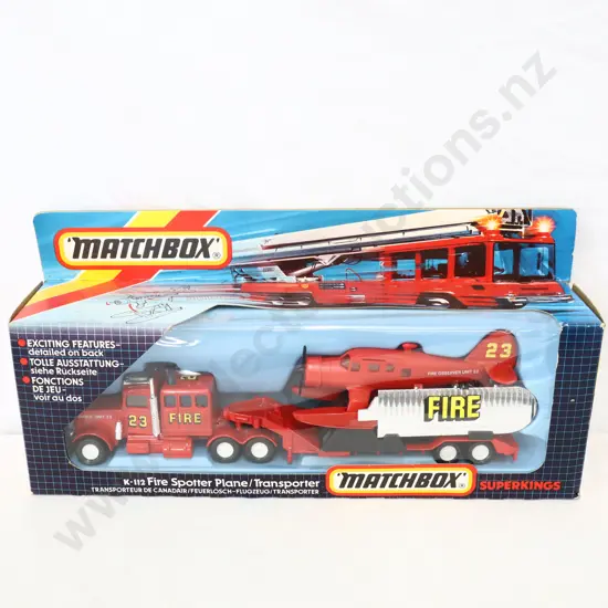 Matchbox K-112 Fire spotter plane / transporter 