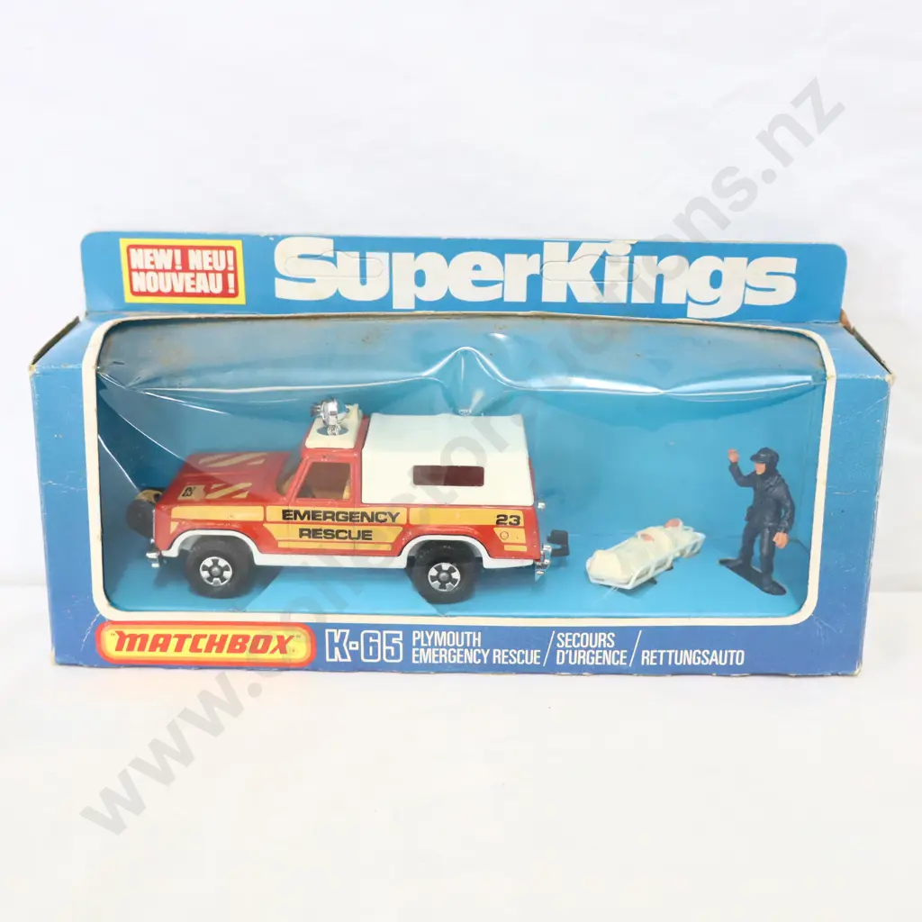Matchbox SuperKings K-65 Plymouth Emergency Rescue  Image 1++