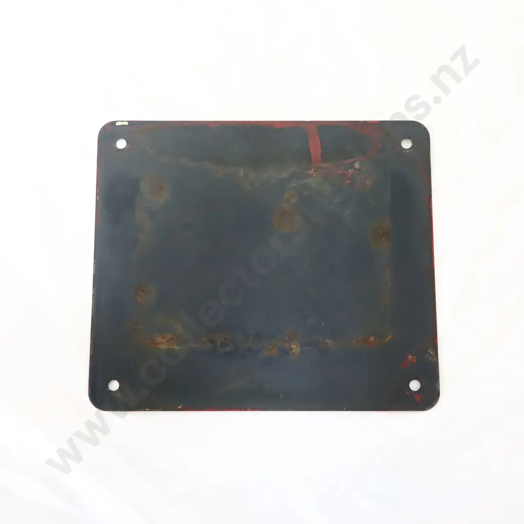 Contains Lead Enamel Petrol Bowser Sign Image 1++