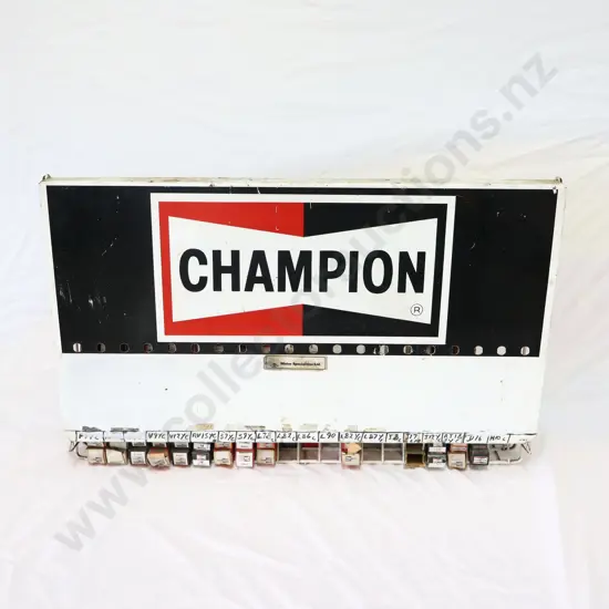 Champion Spark Plugs Racks With Spark Plugs